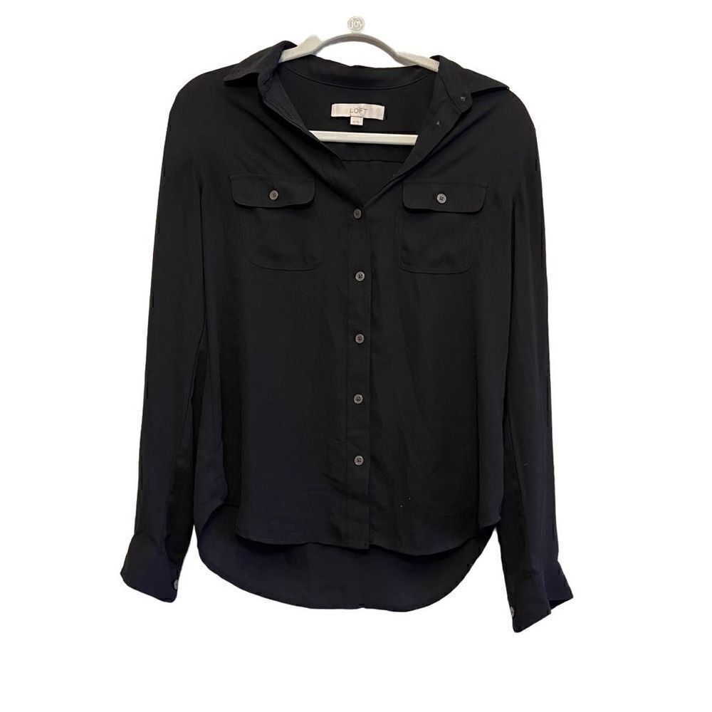 Loft black blouse size xs